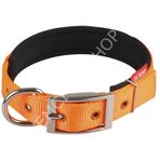 DOCA DOKUMA TURUNCU KÖPEK BOYUN TASMASI 2,5 X 32-44 CM