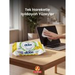 Doce Limon Kokulu Yüzey Temizlik Havlusu 100 Yaprak | Pratik Hijyenik Temizlik Mendili