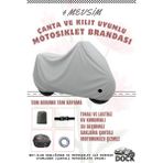 Dock Gri Salcano Altay 100 Kilit ve Çanta Uyumlu Motosiklet Brandası(4 Mevsim)
