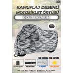 Dock Kamuflaj Desenli Mondial Vulture I-E Kilit ve Çanta Uyumlu Motosiklet Brandası(Tam Koruma)