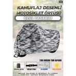 Dock Kamuflaj Desenli Salcano Tiger 100 Kilit Uyumlu Motosiklet Brandası(Tam Koruma)