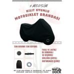 Dock Siyah Yamaha Cygnus L Kilit Uyumlu Motosiklet Brandası(4 Mevsim)