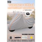 Dock Turuncu Fitilli Yamaha Xmax Çanta Uyumlu Gri Motosiklet Brandası