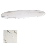 Dockers 94x146 Afyon Marble Werzalit Oval Masa Tablası