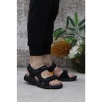 Dockers by Gerli 236810 4FX Siyah Erkek Sandalet Rahat ve Konforlu Düz Topuklu Tasarım