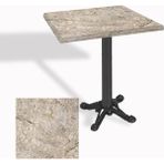 Dockers Çipa Döküm Ayak Kare Masa 70X70 cm - (Werzalit, Wermodin ve Allzalit Tabla) - Scala Marble