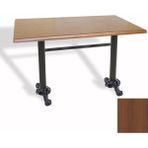 Dockers Çipa Döküm Ayak Masa 70X120 cm - (Werzalit, Wermodin ve Allzalit Tabla) - Koyu Ahşap