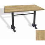 Dockers Çipa Döküm Ayak Masa 80X120 cm - (Werzalit, Wermodin ve Allzalit Tabla) - Avalon Pine