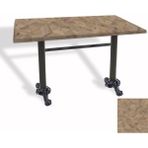 Dockers Çipa Döküm Ayak Masa 80X120 cm - (Werzalit, Wermodin ve Allzalit Tabla) - Edgy Wood