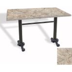Dockers Çipa Döküm Ayak Masa 80X120 cm - (Werzalit, Wermodin ve Allzalit Tabla) - Scala Marble