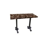 Dockers Çipa Laminat Tabla Brownie Mermer 80x120 cm Cafe Masa