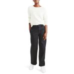 Dockers High Waisted Chino Straight Fit Pantolon Pantolon Kadın Siyah 27