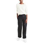 Dockers High Waisted Chino Straight Fit Pantolon Pantolon Kadın Siyah 29