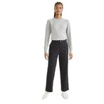 Dockers Kadın High Waist Weekend Chino Straight Fit Pantolon, Siyah, 26W