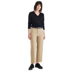 Dockers Kadın Original Khaki High Straight Fit Pantolon, Bej, 24W/LL