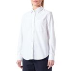 Dockers Kadın Original Woven Regular Gömlek Tişörtler, Beyaz (0000) (6980), L