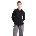Dockers Kadın Original Woven Regular Gömlek Tişörtler, Siyah (0006), L