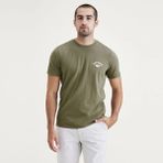 Dockers Logo Erkek T-Shirt A110301730 - Yeşil - XL