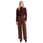 Dockers Original Pleated High Wide Shaved Chocolate Kadın Pantolon