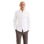 Dockers Oxford Slim Fit Gömlek Gömlek Erkek Beyaz S