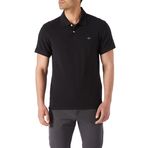 Dockers Rib Collar Polo Tişört Polo Yaka Tişört Erkek Siyah S