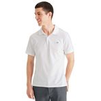 Dockers Rib Collar Polo Yaka Beyaz Erkek T-shirt