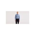Dockers T3 Oxford Slım Oak Tree Oxford Delft Pat Erkek Mavi Gömlek - A8816