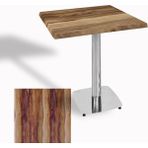 Dockers Tokyo Kare Masa (Kromnikel) 70X70 cm - (Werzalit, Wermodin ve Allzalit Tabla) - Indiana Wood