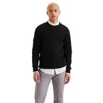 Dockers Yuvarlak Yaka Kazak Erkek Kazak, 001 Black, S