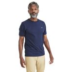 DOCKERS Yuvarlak Yaka Tişört Erkek Tişört, Lacivert (0003), XS