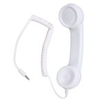 Docooler Beyaz Retro Radyasyona Dayanıklı Cep Telefon Ahizesi