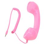 Docooler Pembe Retro Radyasyona Dayanıklı Cep Telefon Ahizesi