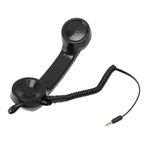 Docooler Siyah Retro Radyasyona Dayanıklı Cep Telefon Ahizesi