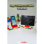 Docox Studios LEGO Telefon ve Tablet Standı - Kırmızı