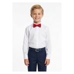 Doctor junior Erkek Çocuk Beyaz Gömlek ve Kırmızı Papyon Seti - 23 Nisan Bayram Özel - Pamuklu Regular Fit