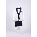 Doctor Junior Erkek Çocuk Smokin Takım Elbise - 3 Yaş - Ekru - Lacivert