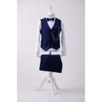 Doctor Junior Erkek Çocuk Takım Elbise Yelekli Slim Fit Model 4-15 Yaş Arası - Lacivert - 7 Yaş