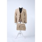 Doctor junior Yelekli Erkek Çocuk Takım Elbise / Gömleksiz_mnvs1134 - Bej - Dropsuz - 6 Yaş