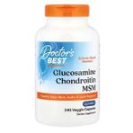 Doctor's Best, Glucosamine Chondroitin MSM with OptiMSM®, 240 Veggie Capsules. (Renksiz)