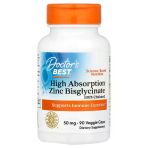 Doctor's Best High Absorption Zinc Bisglycinate 50 Mg 90 Veggie Caps