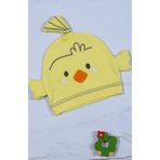 Do&De Flora Bebek Bere Penye Civciv Şapka Kyr Sarı 1-3 Yaş