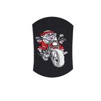 Dode Flora Club Erkek Pamuk Merry Christmas Motosikletli Noel Baba Desenli Yılbaşı Çorab Siyah 41-46