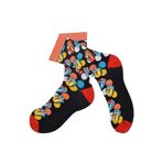 Do&De Flora Dil Desenli Çorap Erkek Uzun Çorap Clb Siyah 41/44