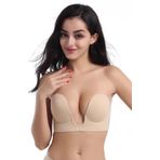 Dode Flora F.K. Lingerie Kadın Push Up Görünmez Kendinden Yapışkanlı Hayalet Büstiyer Sütyen Ten 90