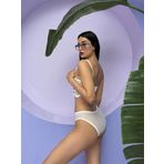 Do&De Flora Simli Çiçek Desenli Destekli Büstiyer Takım Cansoy - 682 Ekru 80B