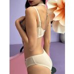 Do&De Flora Simli Çiçek Desenli Destekli Büstiyer Takım Cansoy - 682 Ten 80B