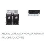 Dodo Cam Kaldırma Anahtarı Sol Çiftli Çerçevesiz Fıat Doblo Em Palıo 96->