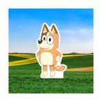 Dodomar Ayaklı Pano Bluey Chilli Ayaklı Pano 35 cm Turuncu Doğum Günü Masa Dekoru