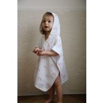 DoDo'S Baby %100 Doğal Organik Müslin Fiyonklu Bebek Çocuk Panço Ultra Yumuşak Plaj Bornoz Banyo