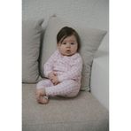 DoDo'S Baby %100 Organik Pamuk Soft Ekose Pembe Bebek Uyku Tulumu